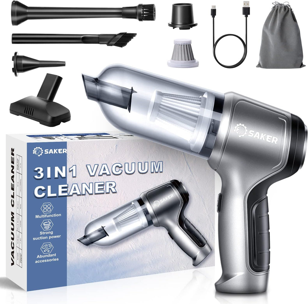 3 in 1 Mopping Vacuum Blower with Mini Dust Buster USB Portable Vacuum Cleaner Dry and Wet